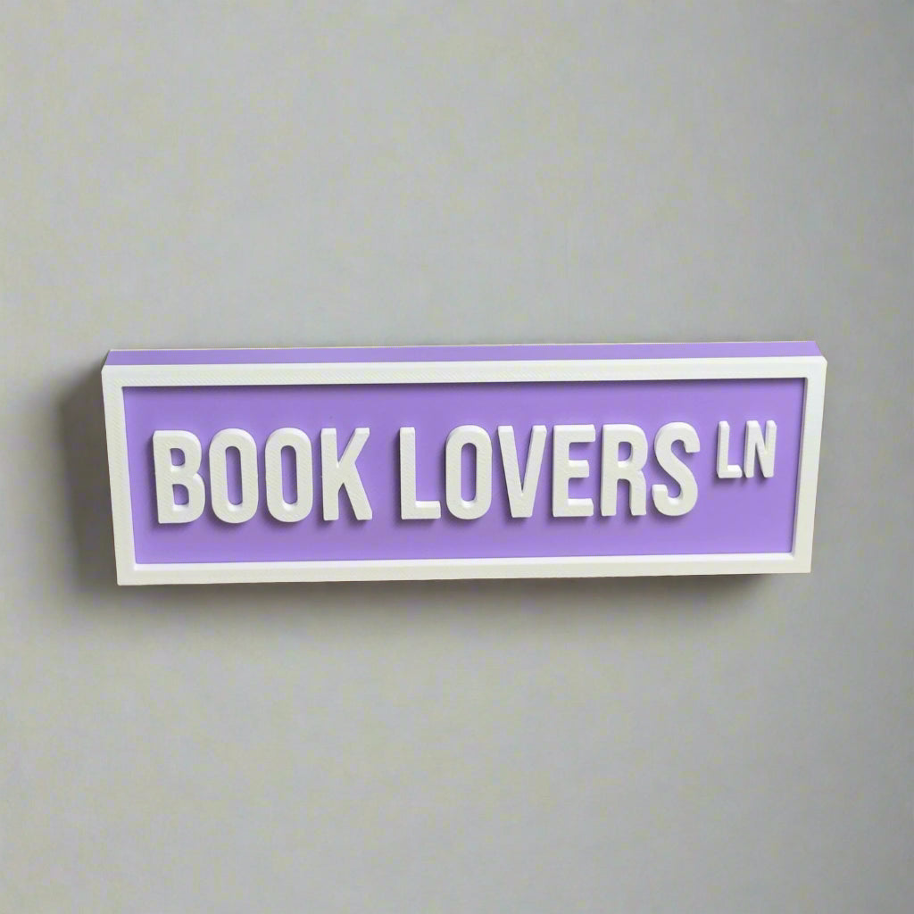 Bookshelf Street Sign