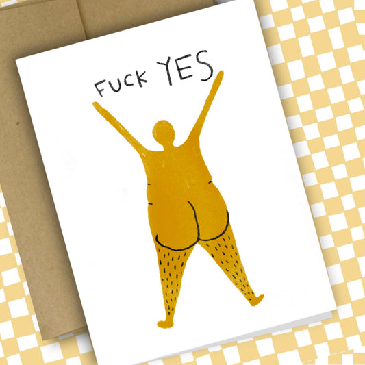 F*CK YES Greeting Card