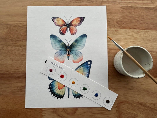 Butterflies All-In-One Watercolor Kit
