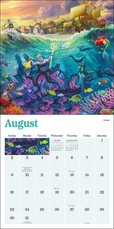 Disney Dreams Collection by Thomas Kinkade Studios 2026 Wall Calendar by Thomas Kinkade