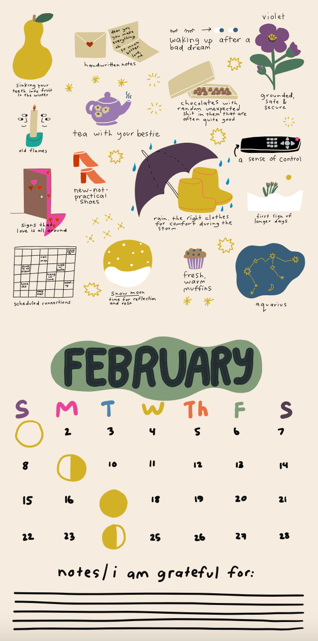 2026 Only Good Things 12-Month Wall Calendar by People I've Loved