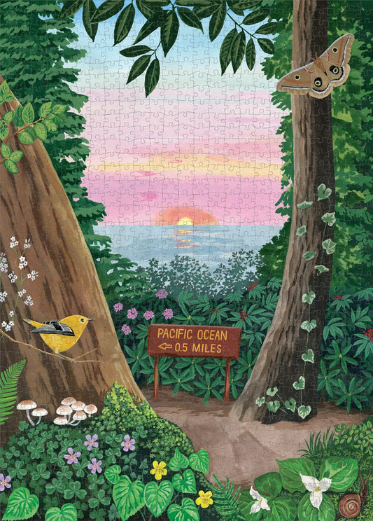Pacific Coasting: Sunset Hike Puzzle (1,000 Pieces)