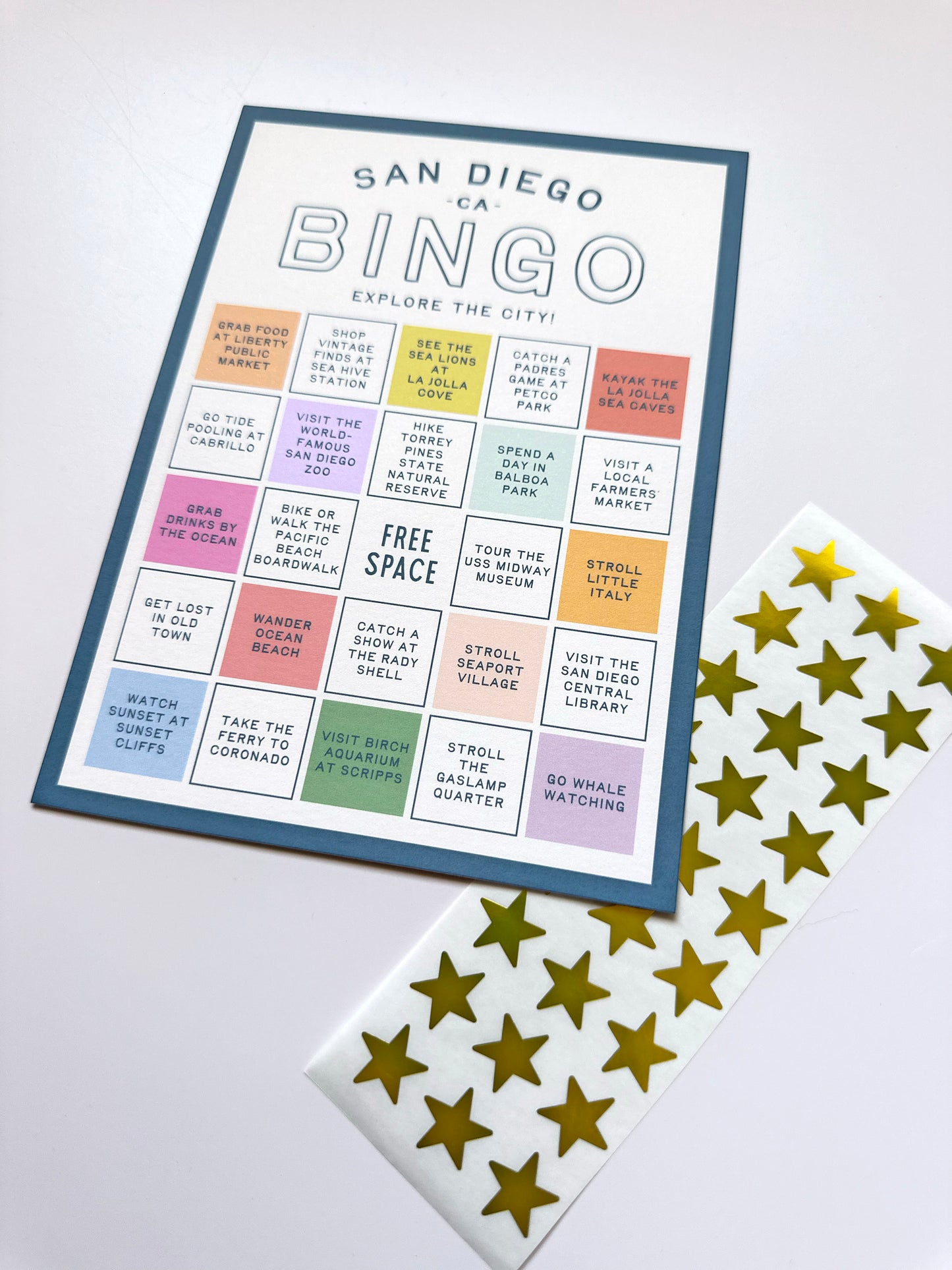 San Diego Bingo Card - Explore the City Game