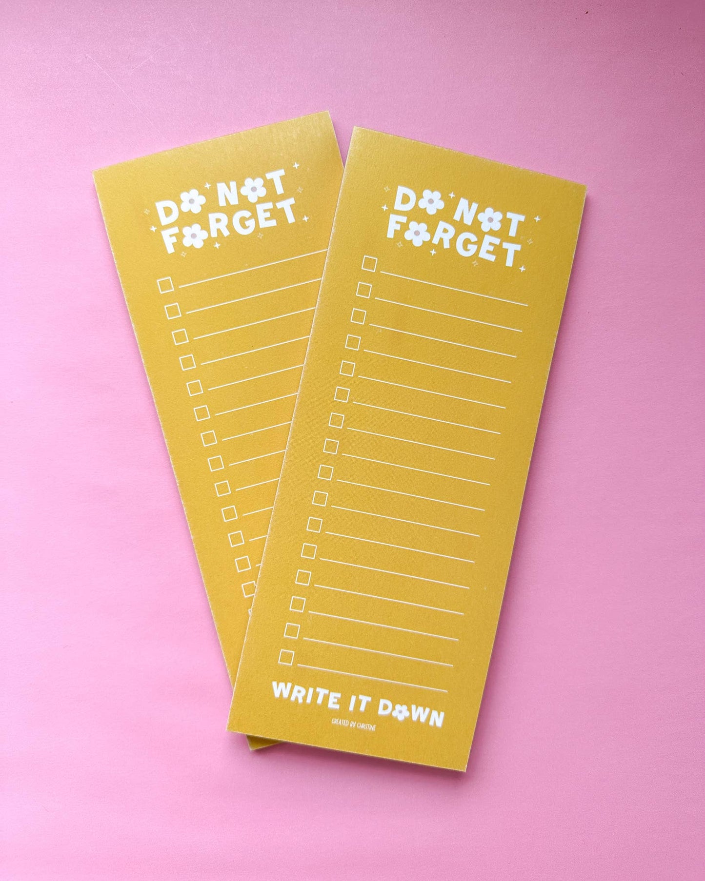 'Do Not Forget' Taskpad Planner