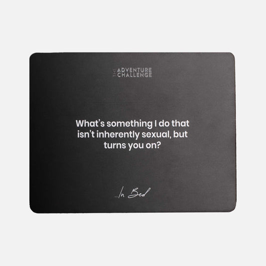 The Adventure Challenge: Connection Cards... In Bed