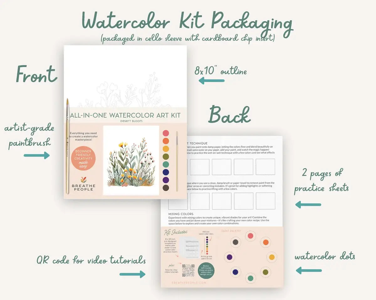Butterflies All-In-One Watercolor Kit