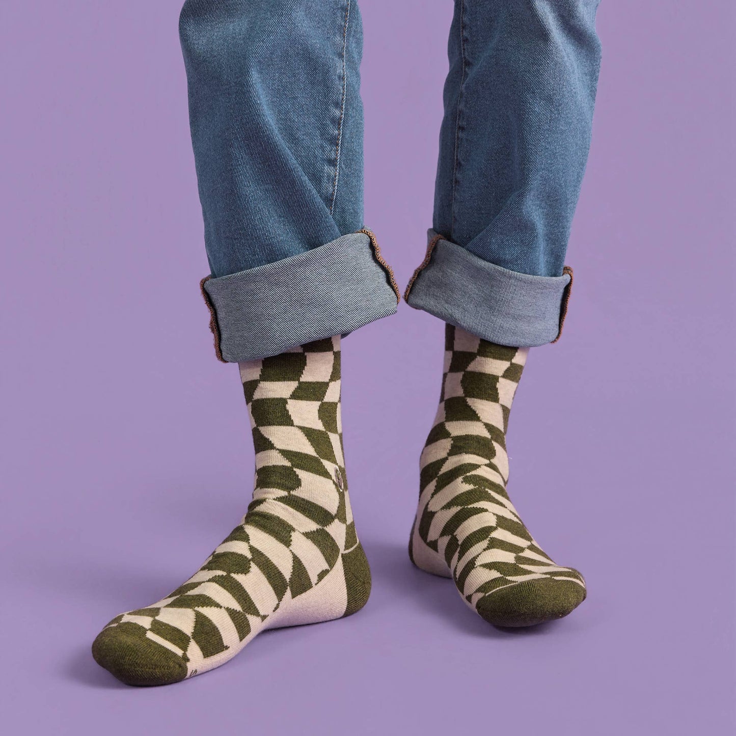 Socks that Support Women's Equality (Groovy Grid)