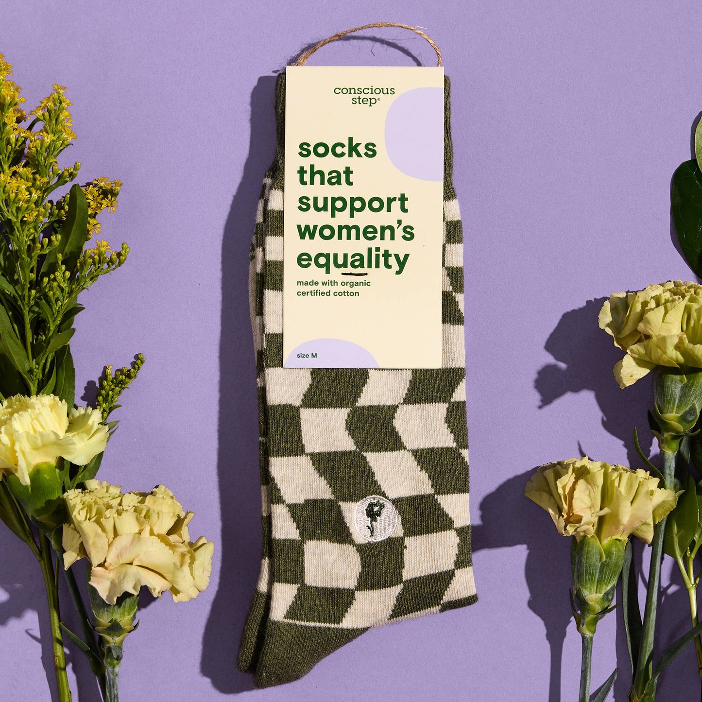 Socks that Support Women's Equality (Groovy Grid)