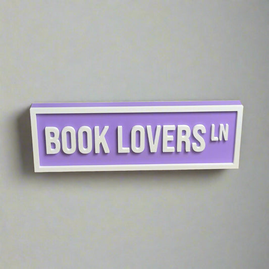 Bookshelf Street Sign