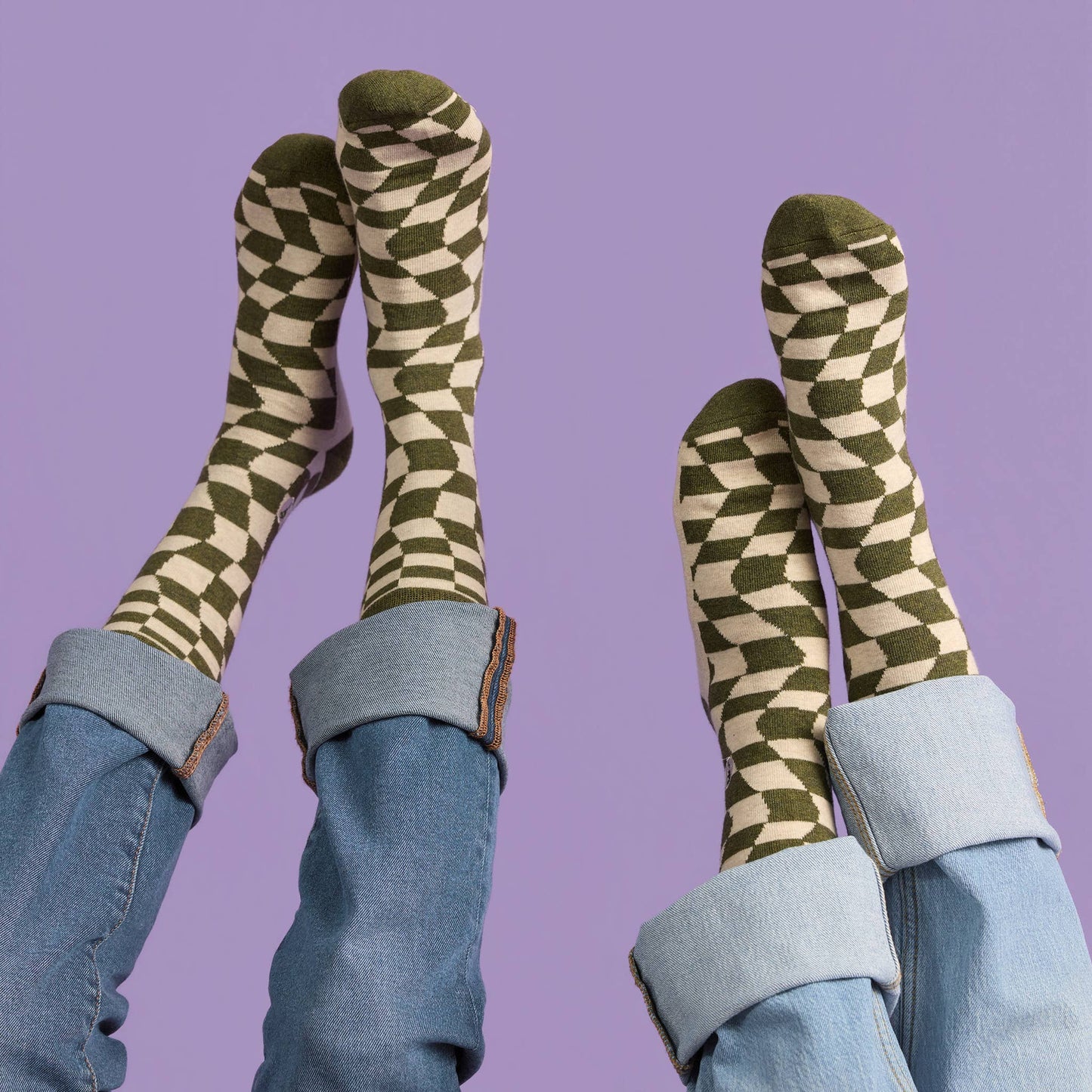 Socks that Support Women's Equality (Groovy Grid)