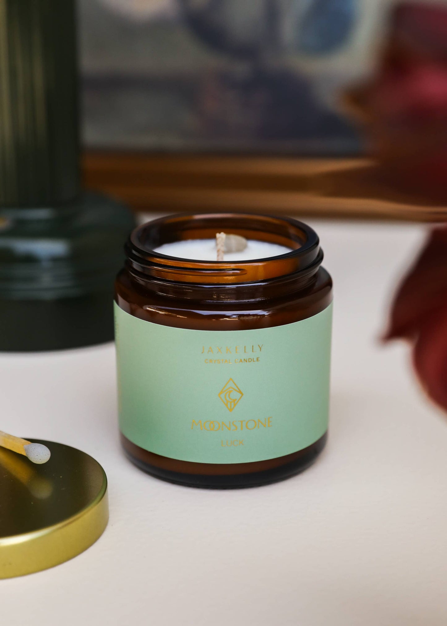 Good Luck Moonstone Candle (Renewal)