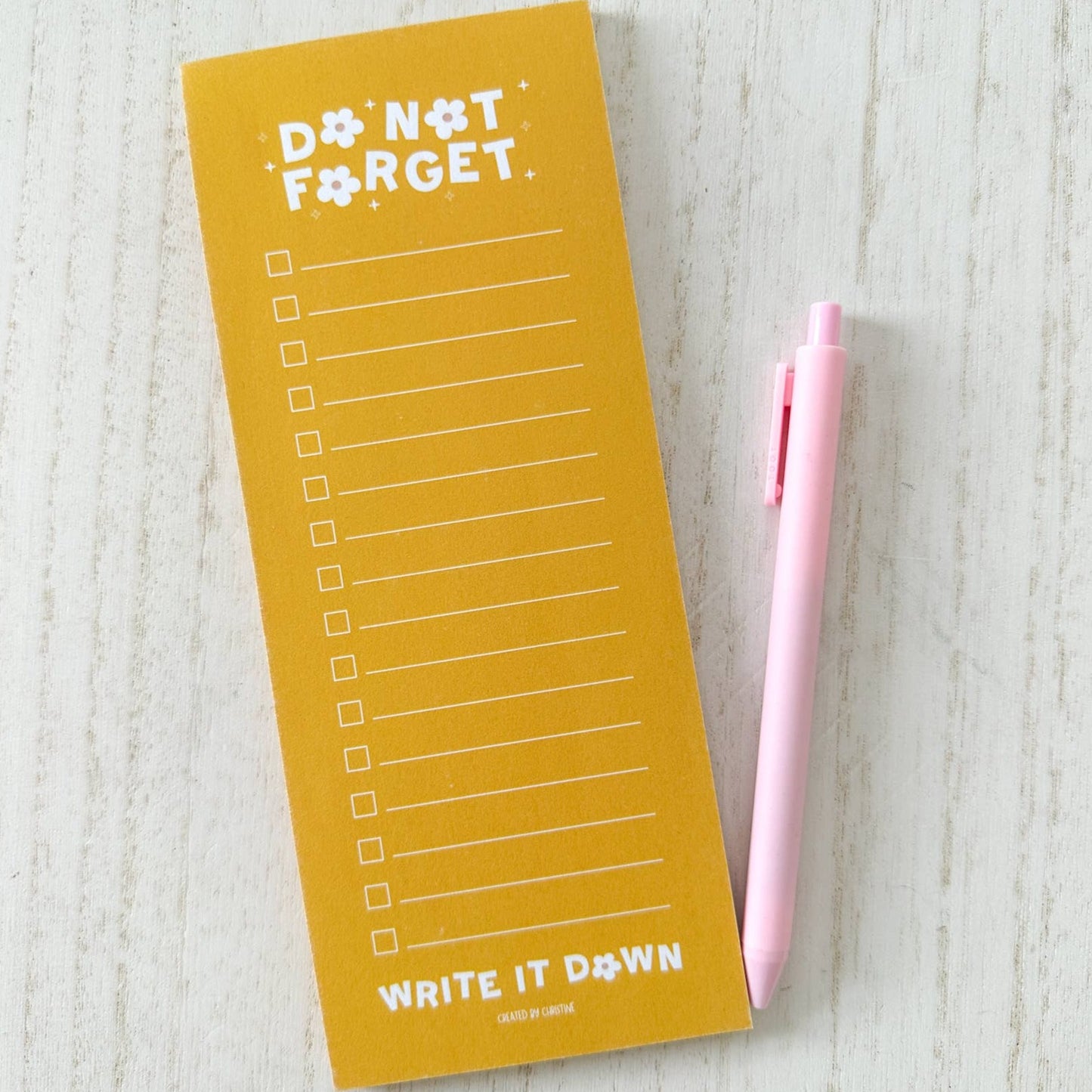 'Do Not Forget' Taskpad Planner