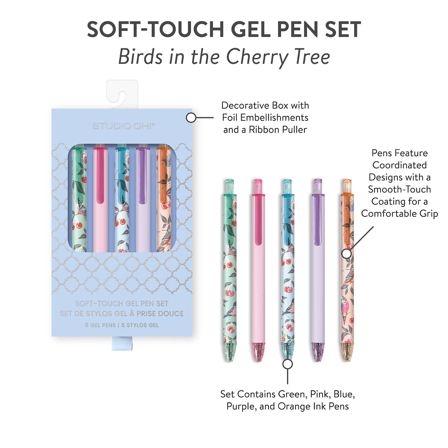 Soft-Touch Gel Pen Set