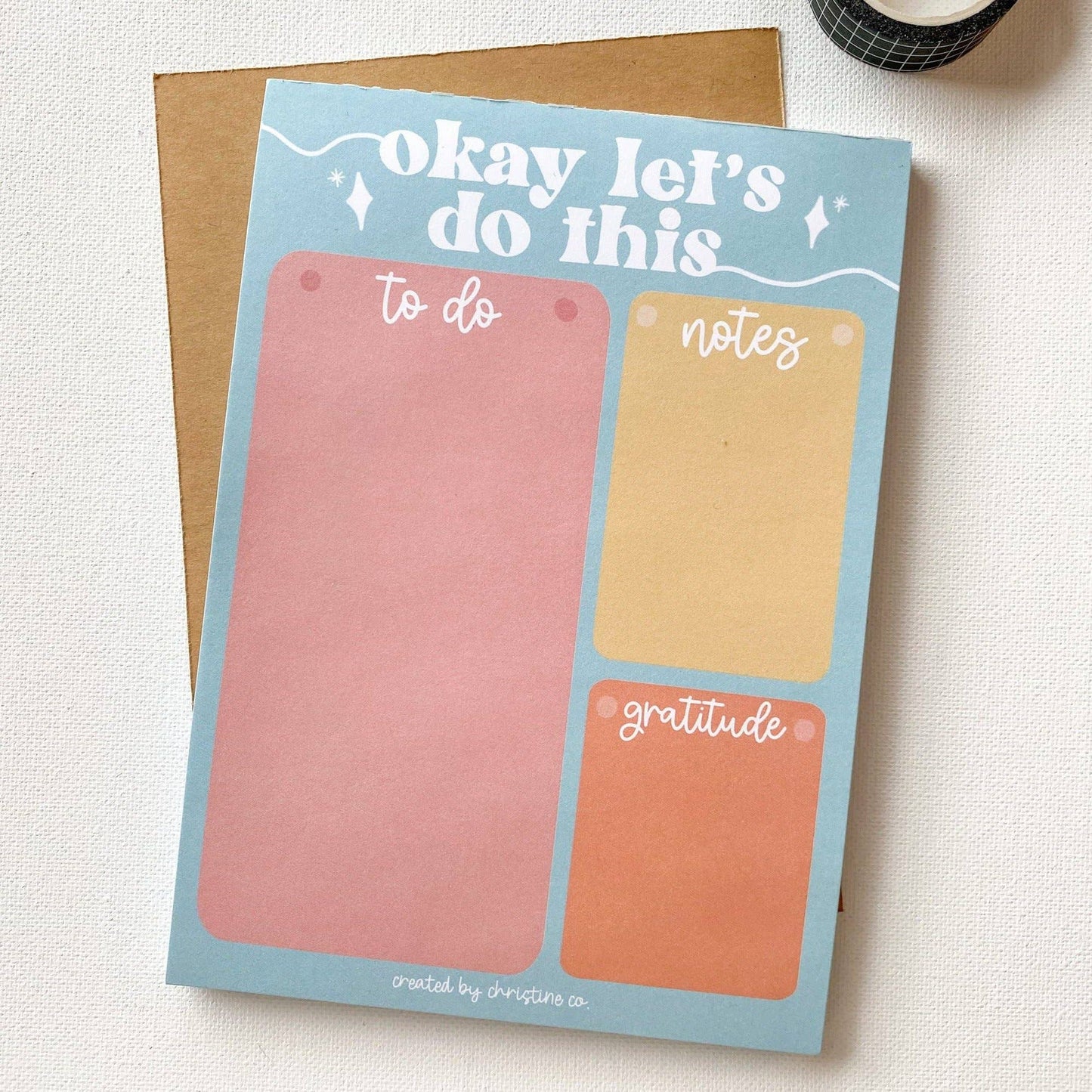 'Okay Let's Do This' Notepad