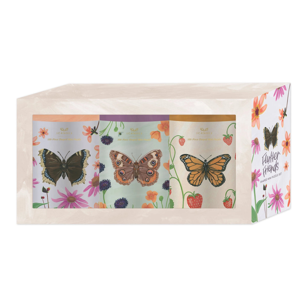 Butterfly Mini Puzzle – 100 Pieces (set of 3)