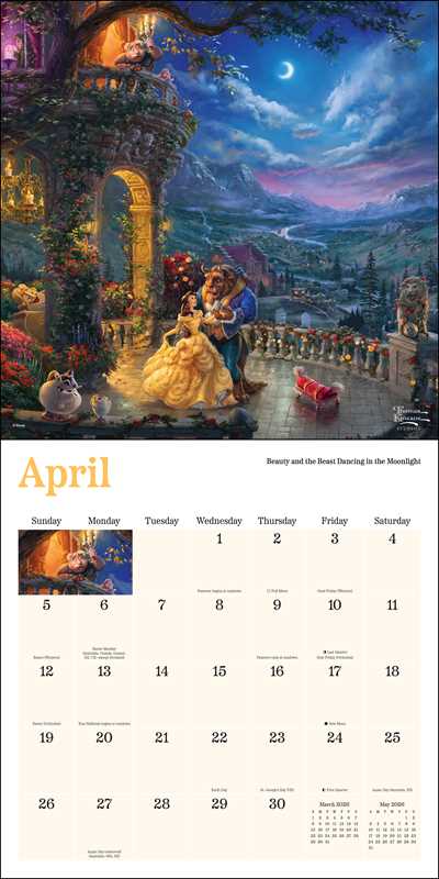 Disney Dreams Collection by Thomas Kinkade Studios 2026 Wall Calendar by Thomas Kinkade