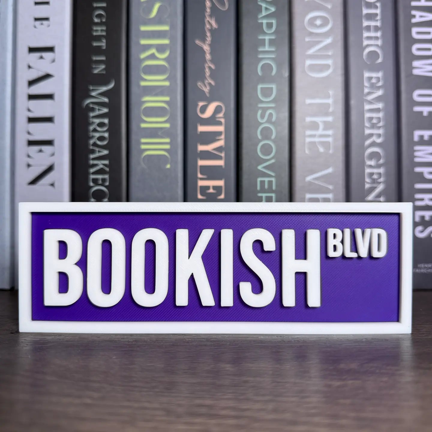Bookshelf Street Sign