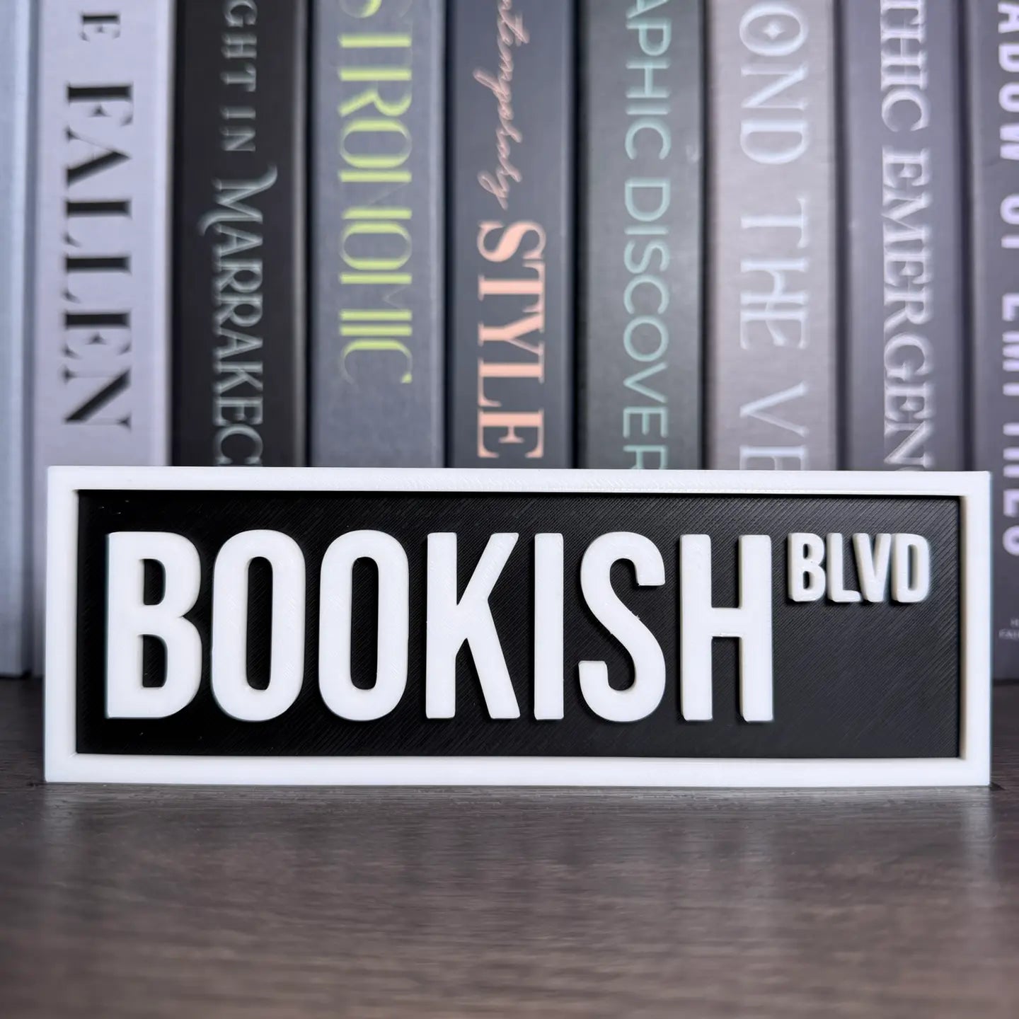 Bookshelf Street Sign