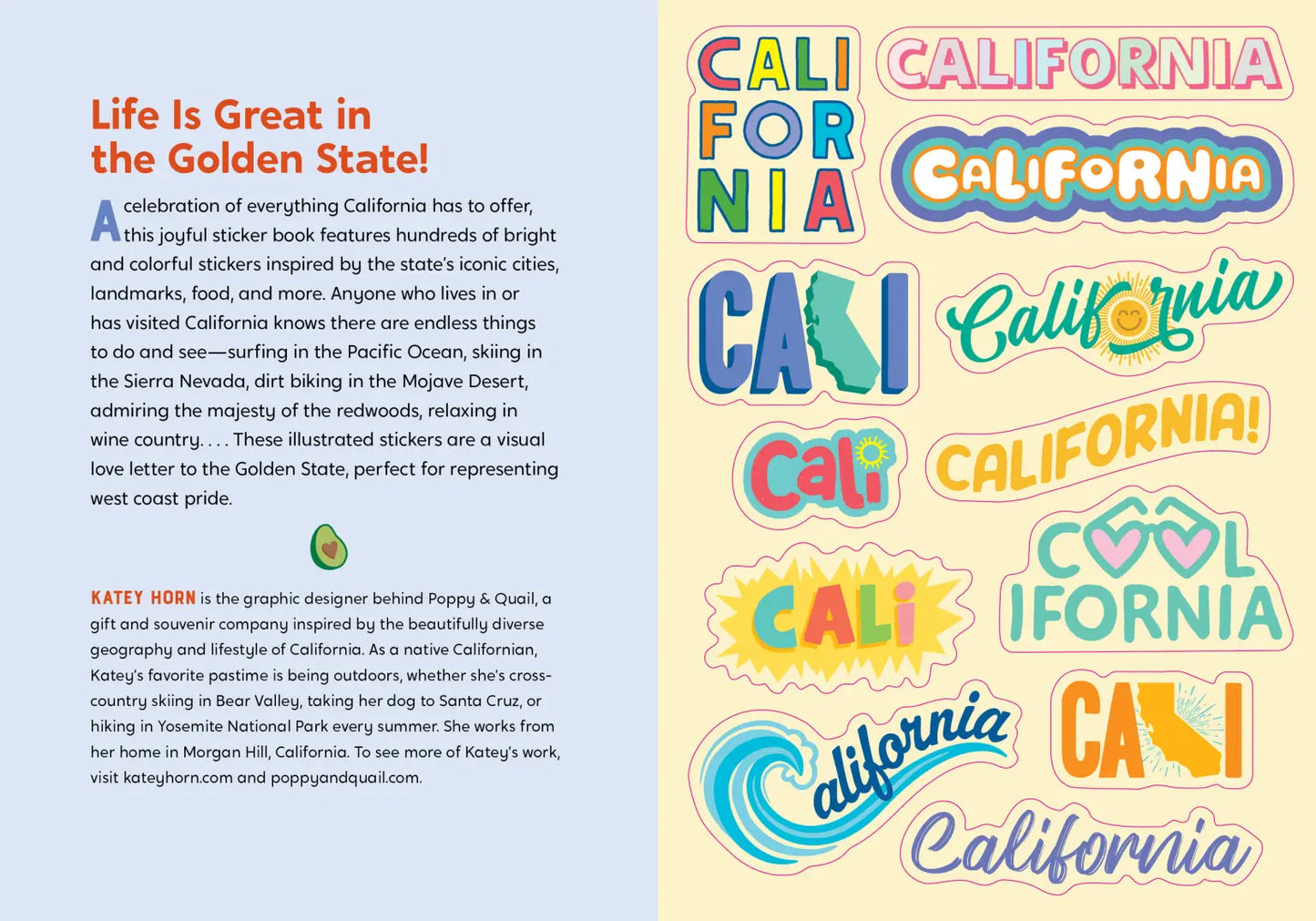 I Love California Sticker Book