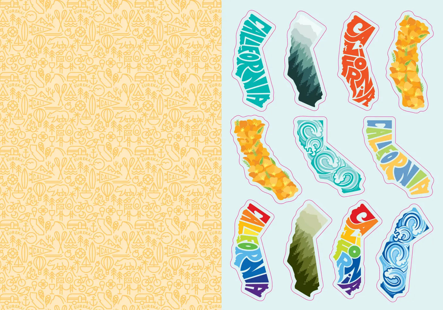 I Love California Sticker Book