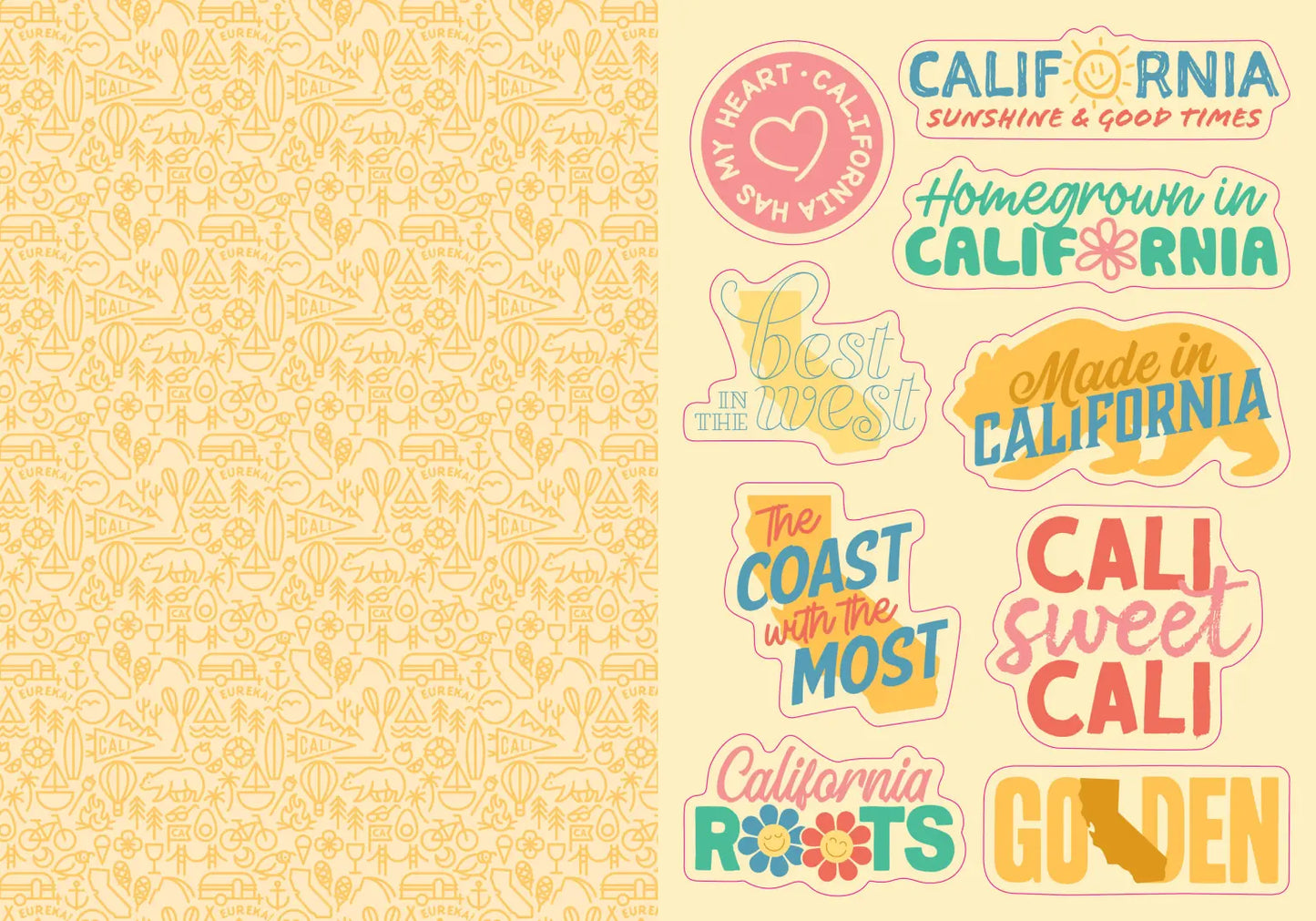 I Love California Sticker Book