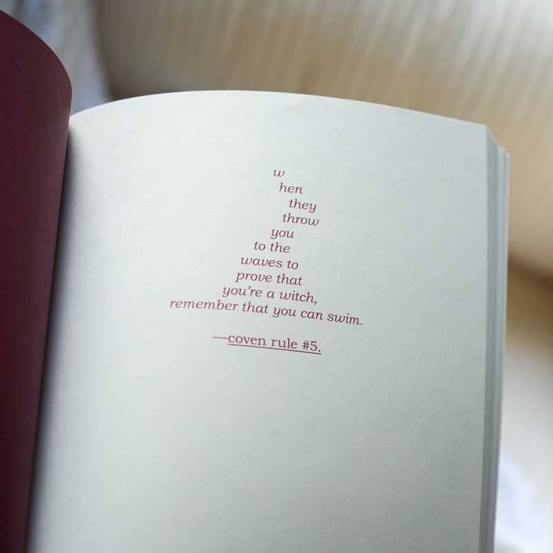 Witch doesn't drown in this one by Amanda  Lovelace