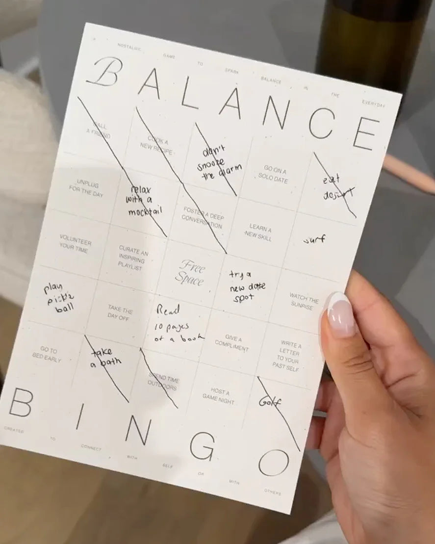 Balance Bingo Pad