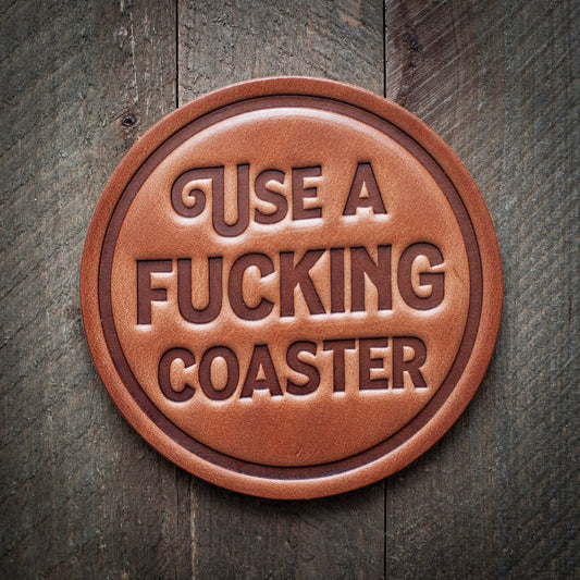 Leather Coaster (Multiple Designs)