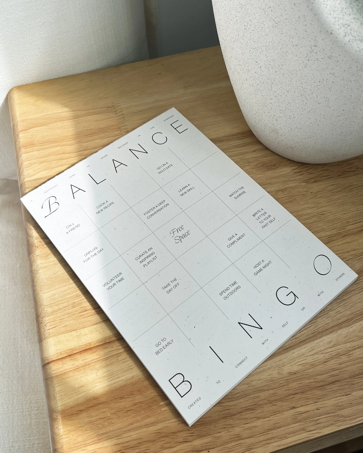 Balance Bingo Pad