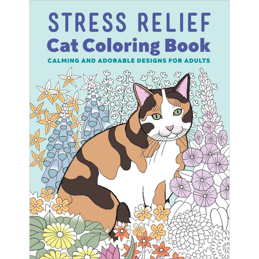 Stress Relief Cat Coloring Book