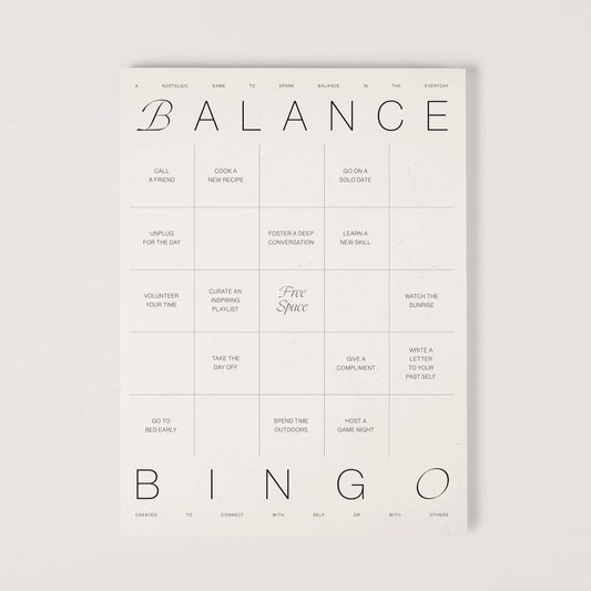 Balance Bingo Pad