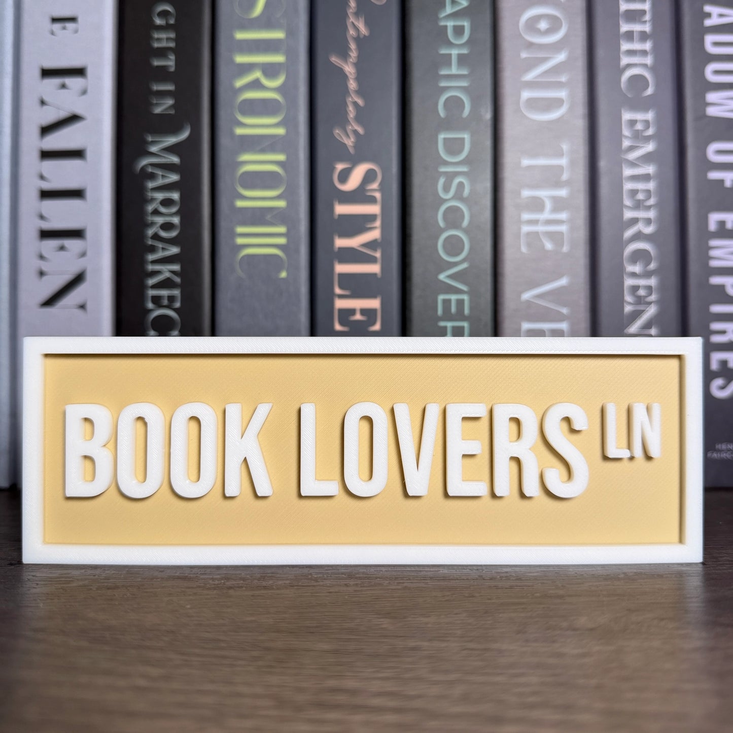 Bookshelf Street Sign