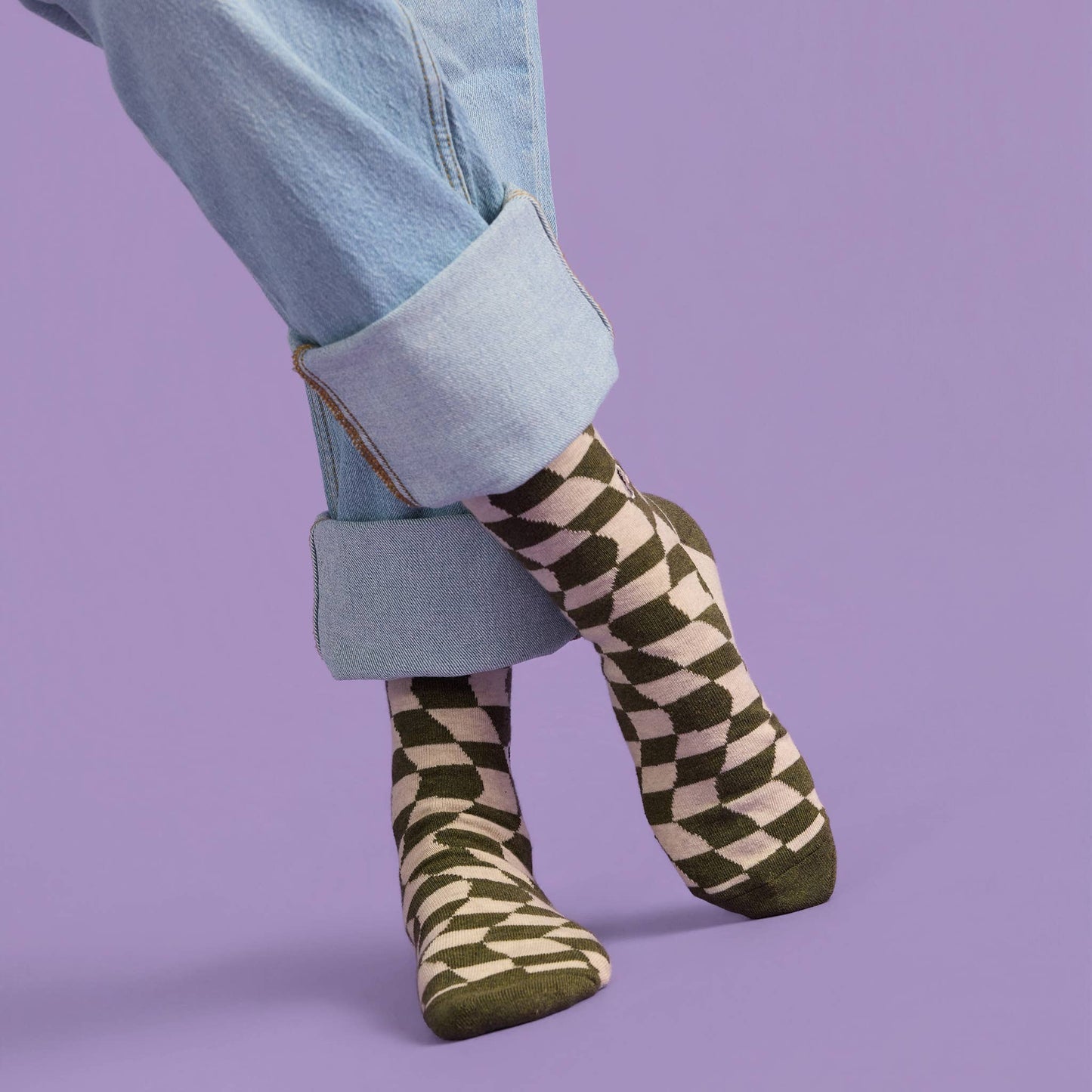 Socks that Support Women's Equality (Groovy Grid)