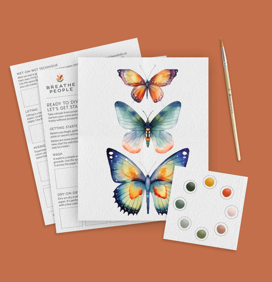 Butterflies All-In-One Watercolor Kit