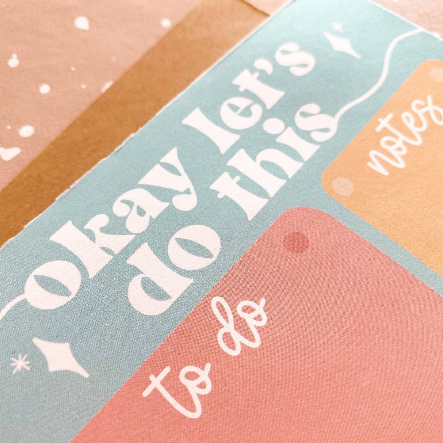 'Okay Let's Do This' Notepad