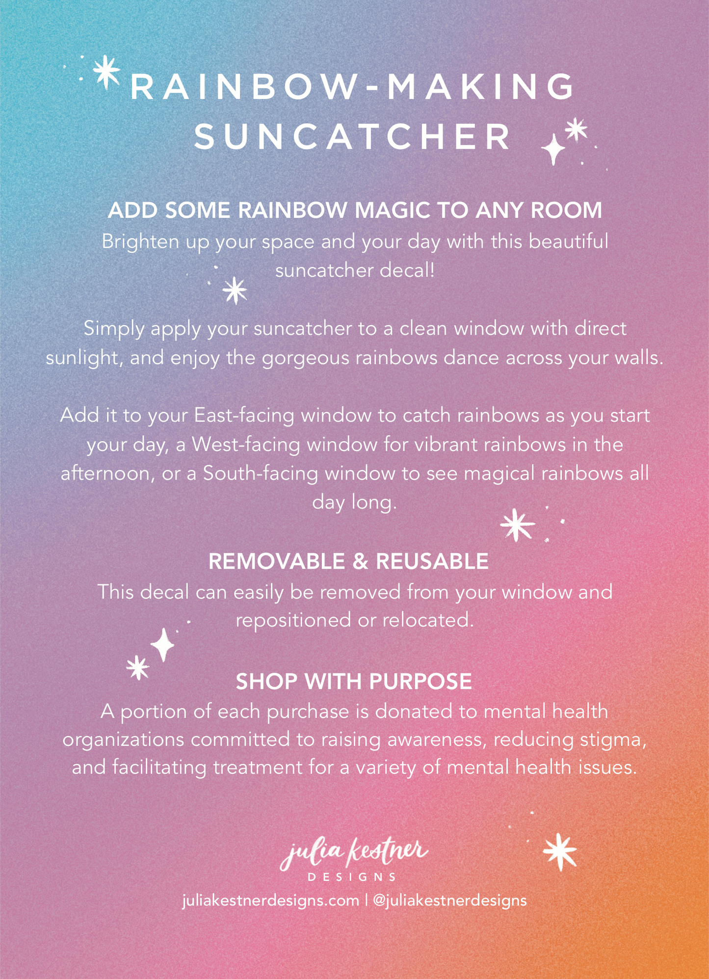 Rainbow-Making Suncatcher