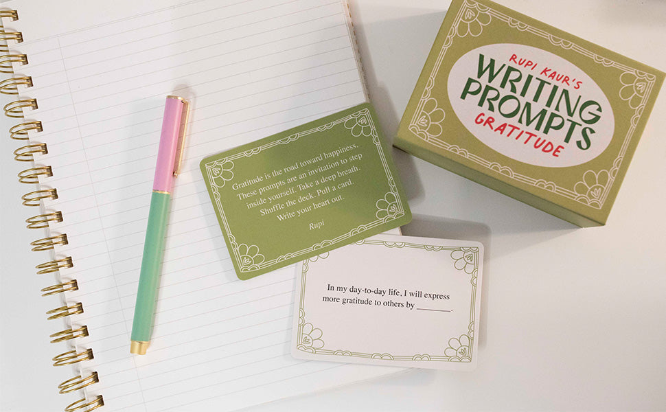 Rupi Kaur's Writing Prompts Gratitude Card Deck