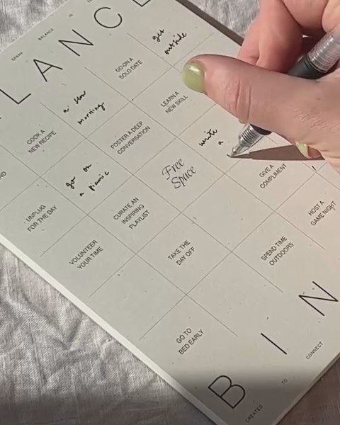 Balance Bingo Pad